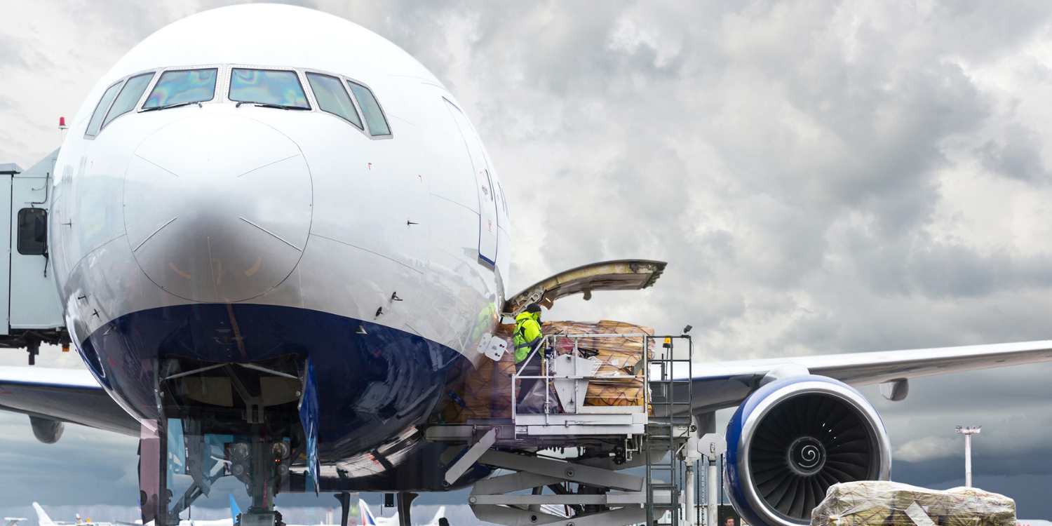 Air freight airplane cargo